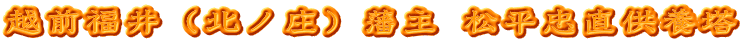 越前福井（北ノ庄）藩主 松平忠直供養塔