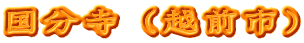 国分寺（越前市）