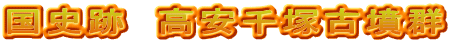 国史跡　高安千塚古墳群