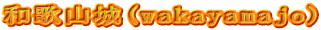 和歌山城(wakayamajo)